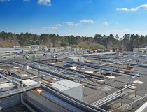 Rooftop Piping for Chilled Water System at Alachua County Jail