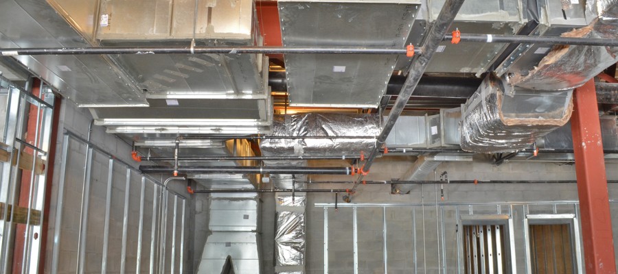 Climate Control Fabricated Duct Work for Pearson Nissan Car Dealership